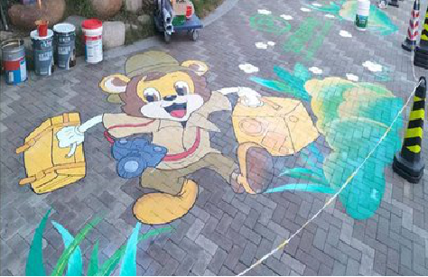 威宁夏季画地面彩绘会遇到的问题