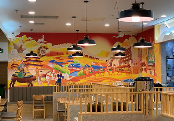 威宁商业空间彩绘介绍。