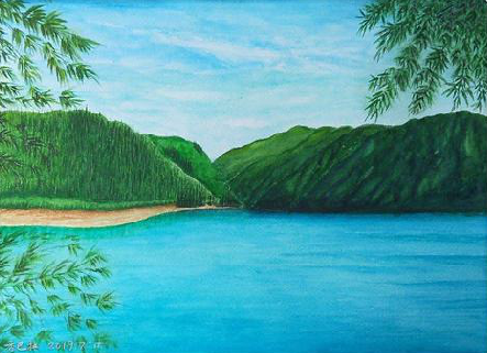 威宁在墙绘中，如何绘画绿水青山？